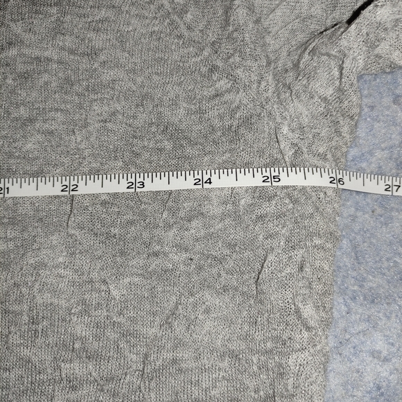 Eileen Fisher Women's Open Front Viscose Blend Cardigan Sweater Gray, L - Picture 9 of 12